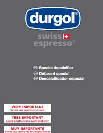 Durgol Swiss Espresso Instructions