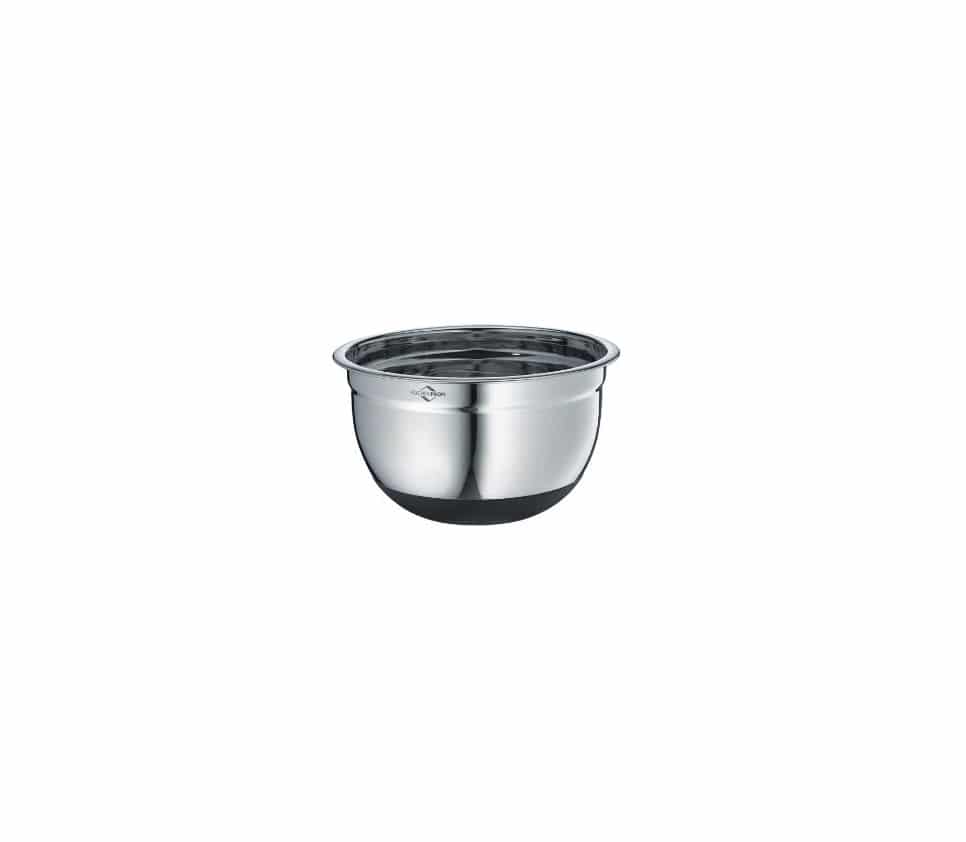 pack of 5,non-slip silicone bottom Luvan 18/10 304 Polished Stainless Steel Non-Slip Mixing Bowls Sets BPA Free Silicone Bottom,for Kitchen,Set of 5 