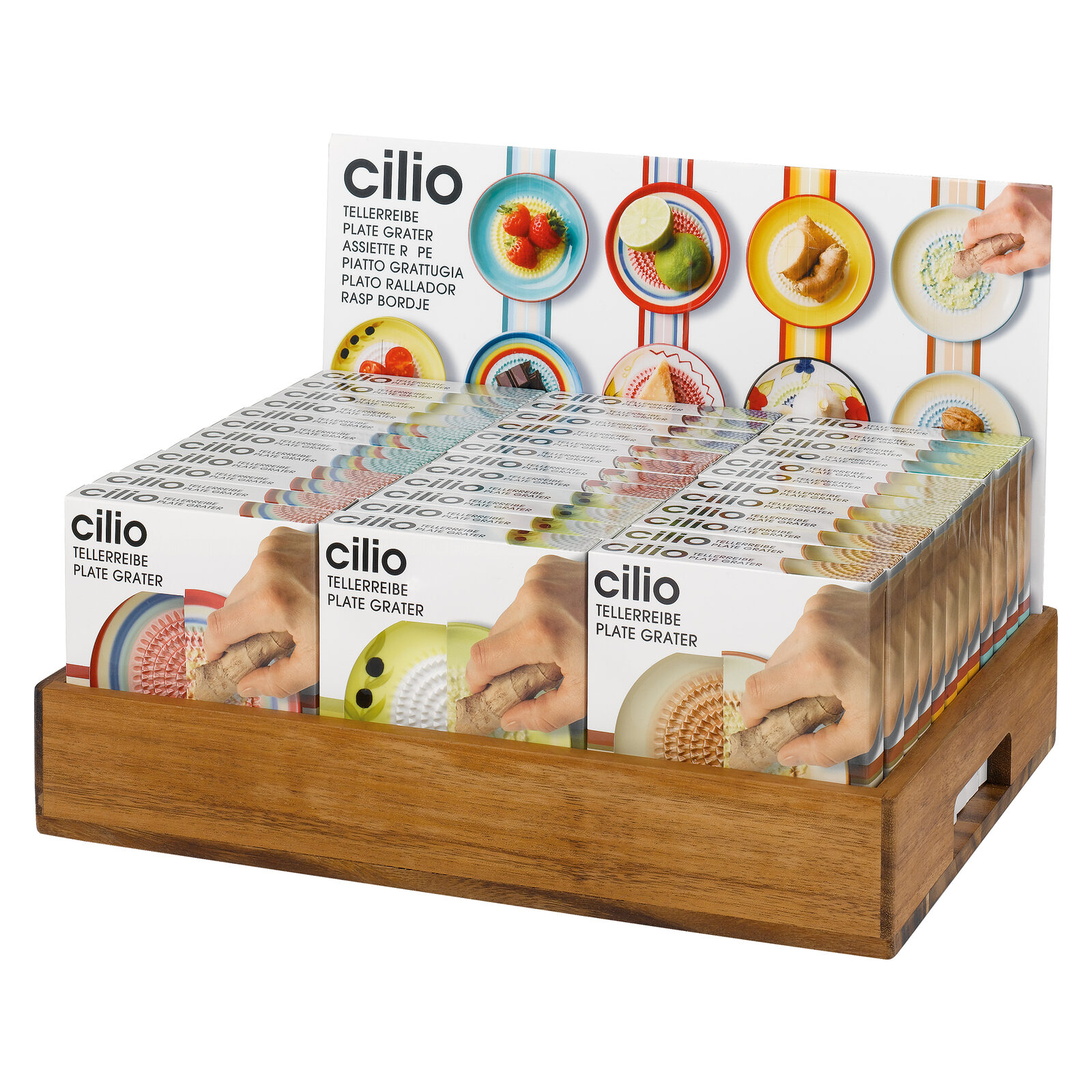 Plate grater counter display
