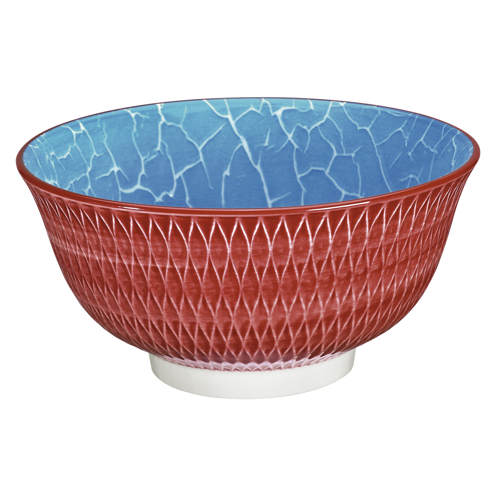 cilio Amici Porcelain Bowls Rhombuses red