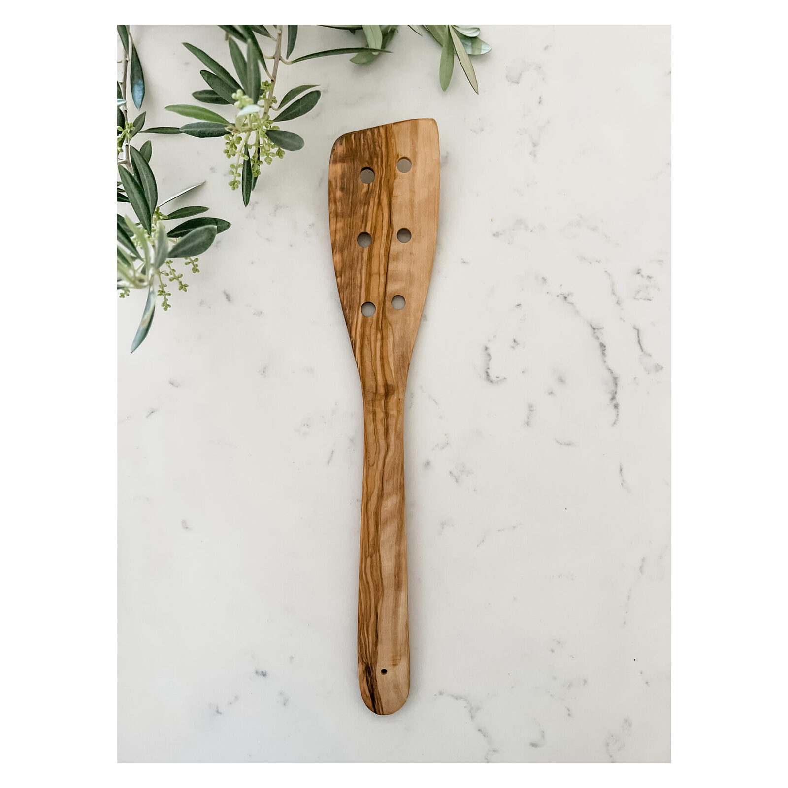 cilio Toscana Olive Wood Utensils Turner, Perforated