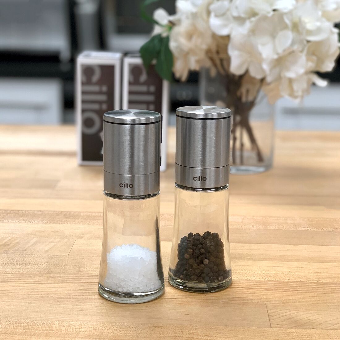 cilio Bari salt and pepper mills