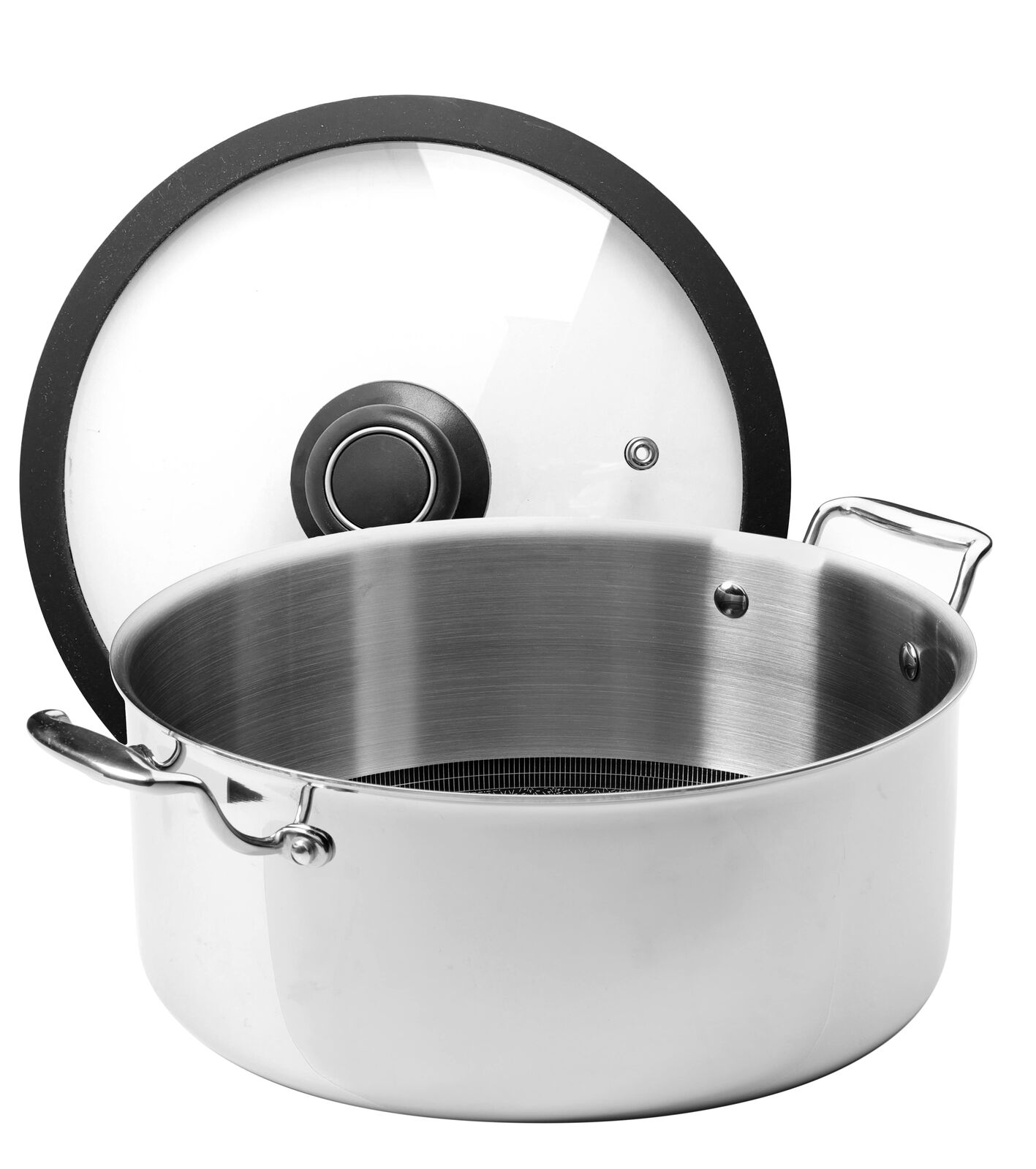 CeramicQR stockpot with tempered glass lid