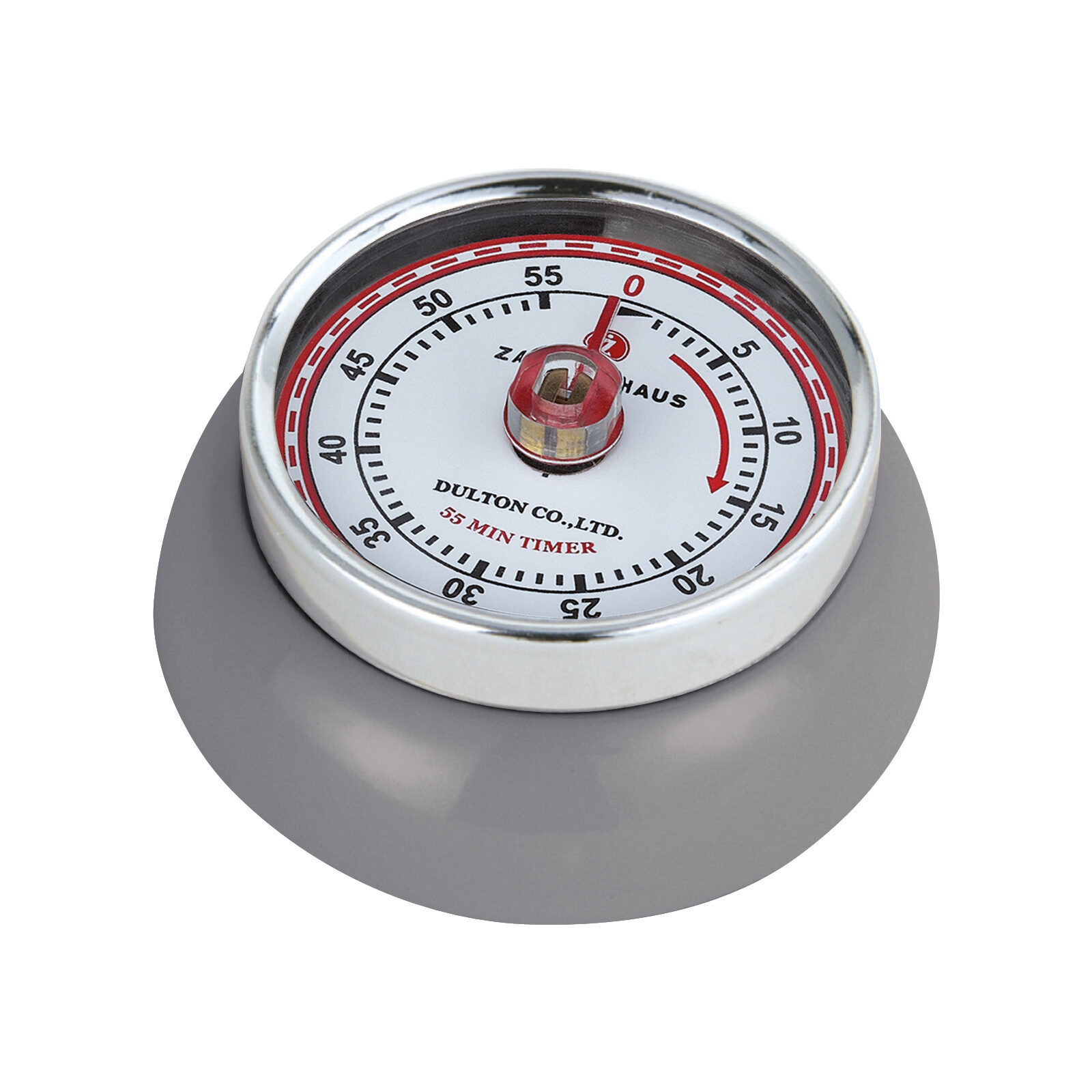 Zassenhaus Retro Kitchen Timer Cool Gray