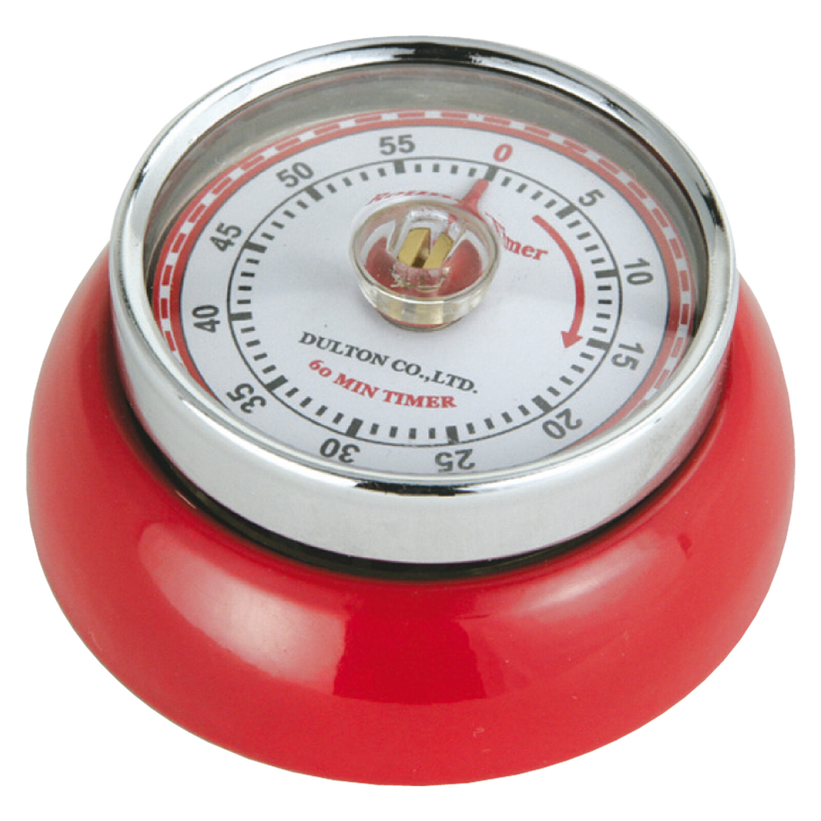Zassenhaus Retro Kitchen Timer Red