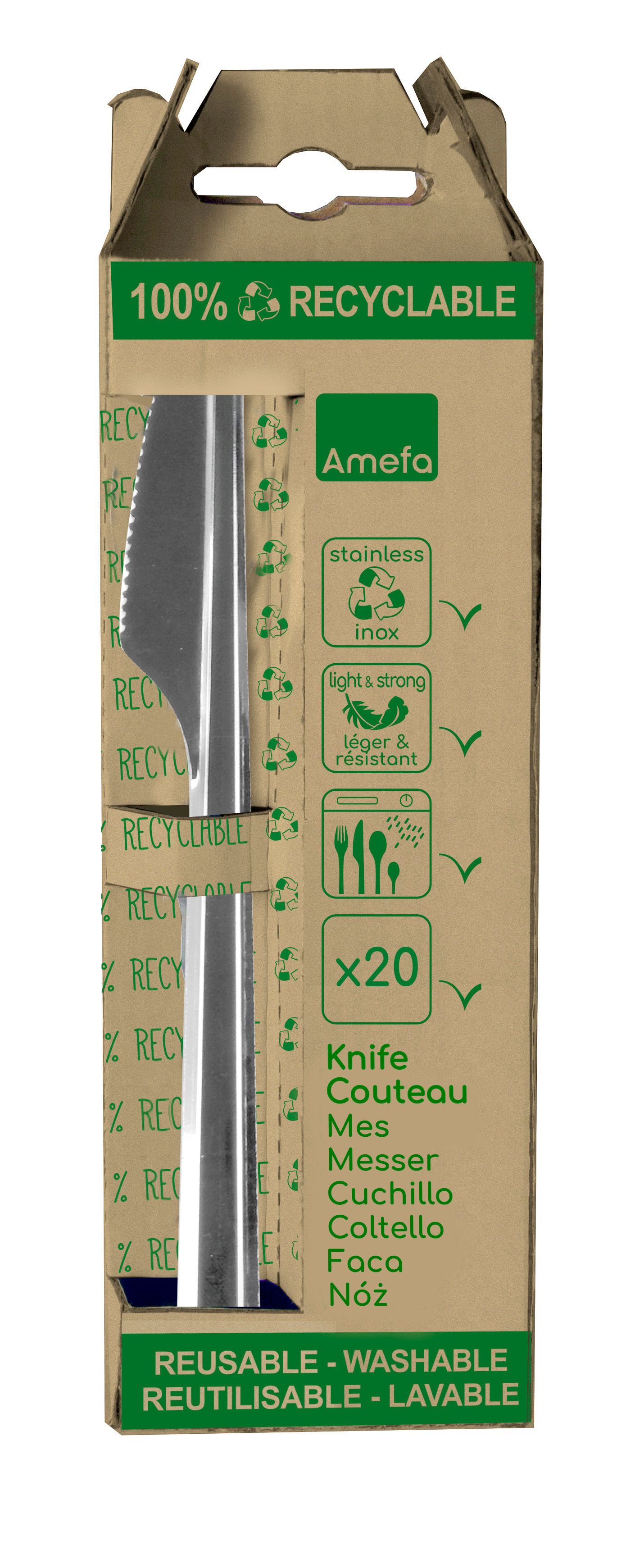 Amefa Leaves Set of 20 knives
