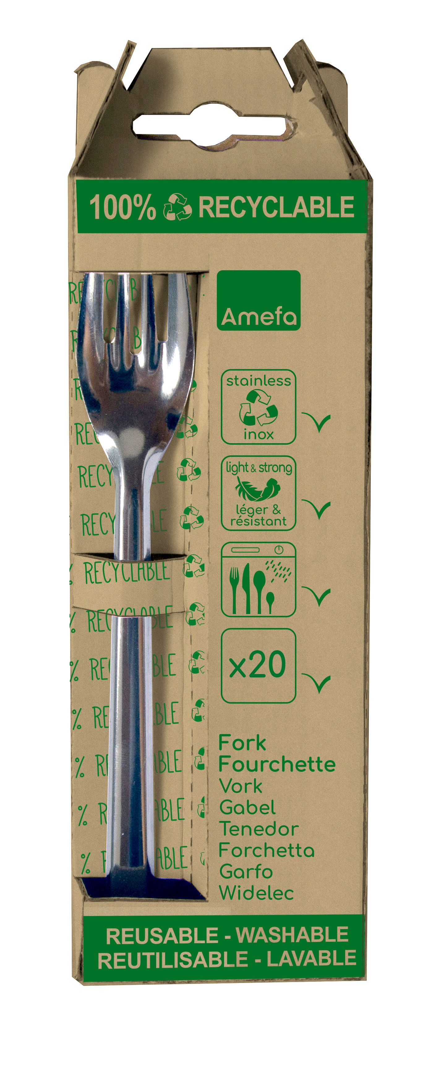 Amefa Leaves Set of 20 forks