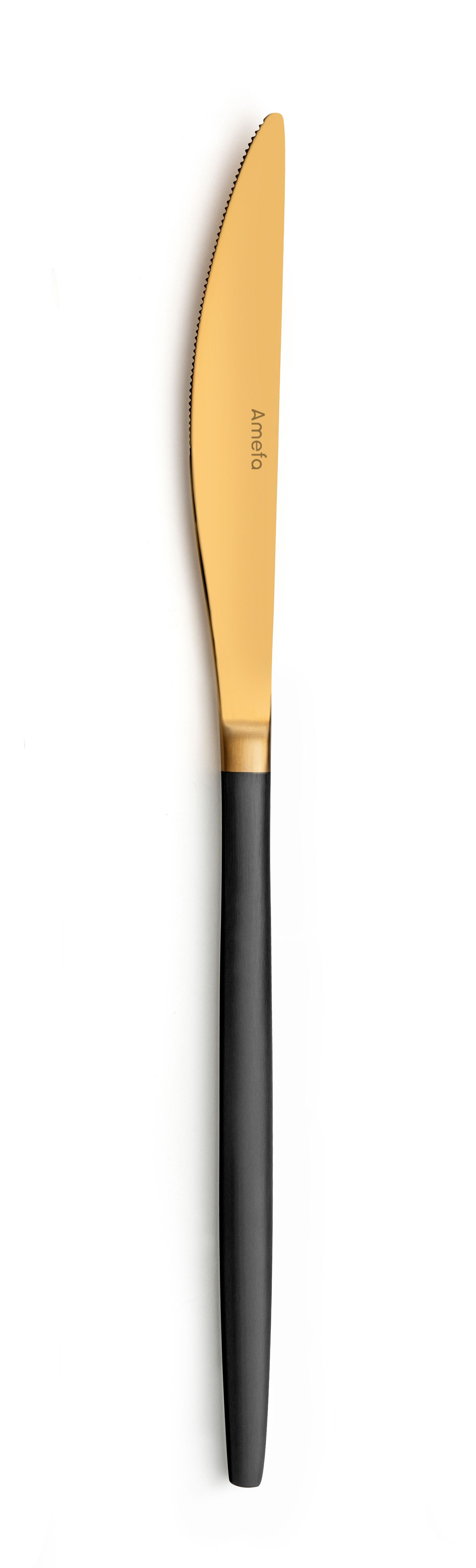 Amefa Soprano PVD Gold/Black Table knife
