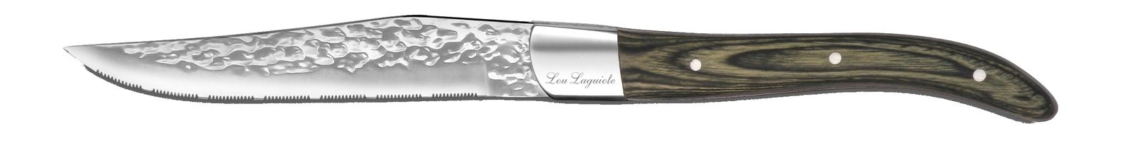 Amefa Volcano Steak knife hammered blade